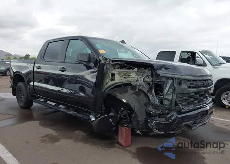 2022 Chevrolet Silverado 1500 2Wd Short Bed Custom from USA, damaged, VIN 3GCPABEK1NG541255